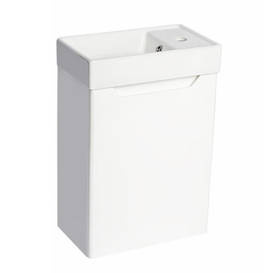 100% WaterProof VRB Pandora Gloss White 400mm Rigid PVC Wall Hung Compact Unit PVC400WH_WHITE