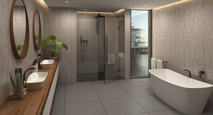 Perform Panel Harmony, BIANCO ASH 600/900/1200 x 2400mm Plywood Shower Panels