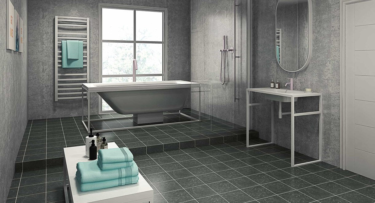 Perform Panel Harmony, CONCRETE 600/900/1200 x 2400mm Plywood Shower Panels