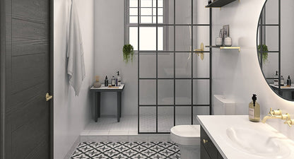 Perform Panel Origins, WHITE FROST 600/900/1200 x 2400mm Plywood Shower Panels