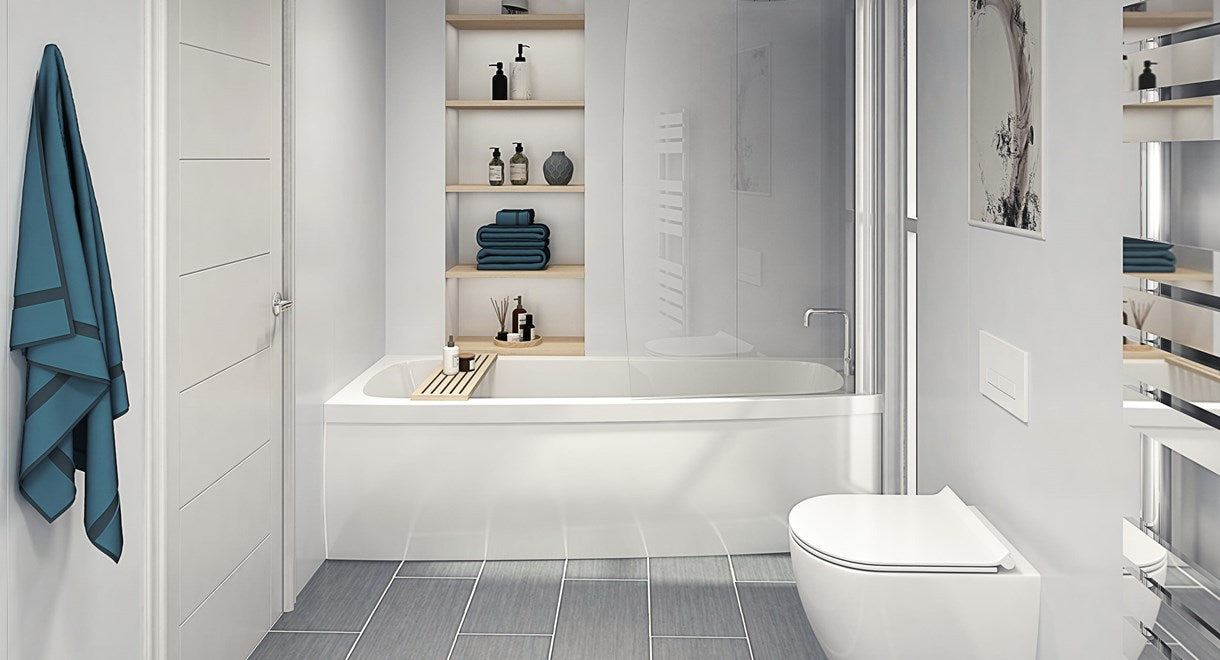 Perform Panel Origins, WHITE GLOSS 600/900/1200 x 2400mm Plywood Shower Panels