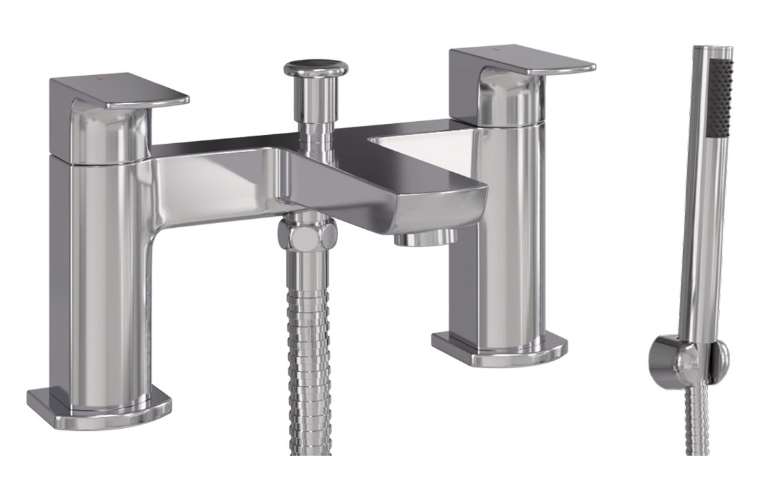 VRB Pureform Tap Range Chrome finish Bath and Basin taps
