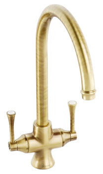 Abode Gosford Mixer Tap, Dual Lever, C-Spout 3 finishes