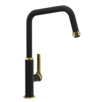 Abode Hex Tap, Single Lever, U-Spout 4 finishes