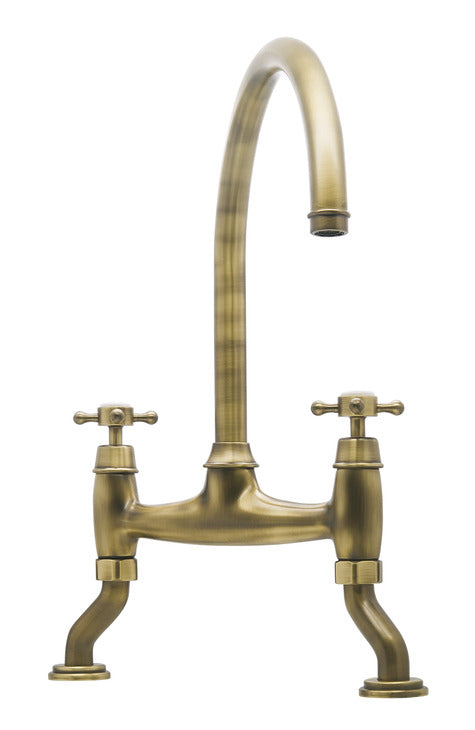 Bidbury & Co. Sherbourne Traditional Bridge Tap, with Crosshead Handles 5 finishes