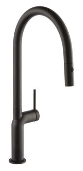Abode Tubist Mixer Tap, Single Lever, Pull Out Spray, C-Spout 2 finishes