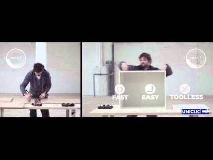 J-Pull UltraMatt Graphite Base Kitchen Cabinets with UNICLIC Technology, Flat packed