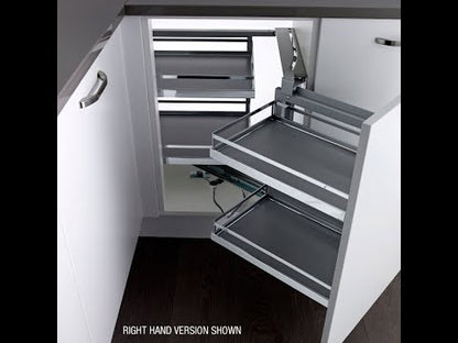 Kesseböhmer Magic Corner for 900mm-1000mm Cabinets, CHROME Classic
