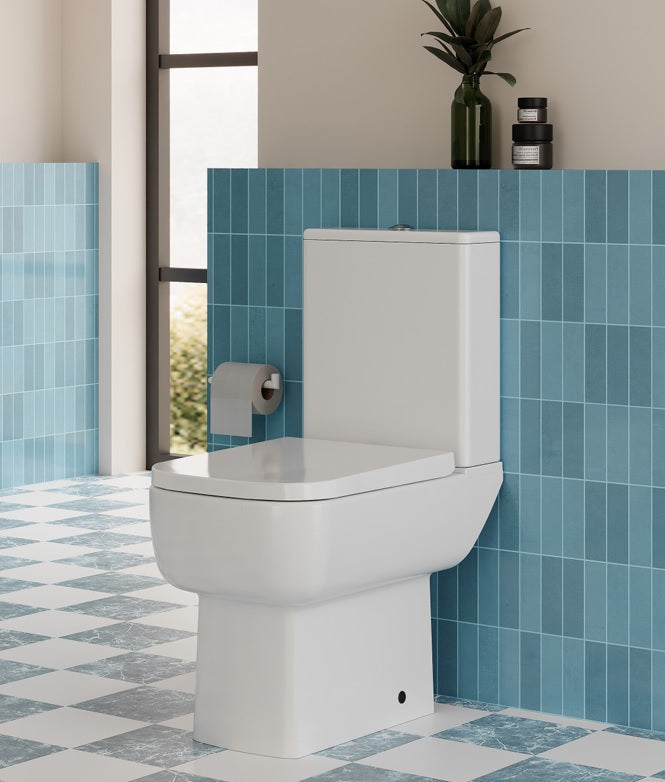 VRB Pro 600 Close Coupled Square Rimless Toilet 1005R_HD