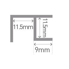 MultiPanel Type 100 - Flush Corner, choice of colours available