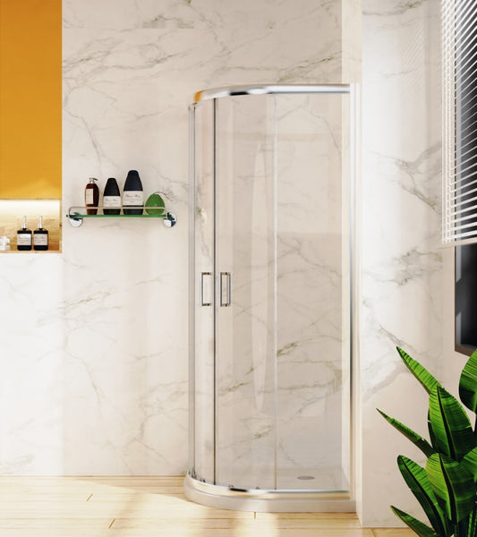 VRB Quadrant Glass Shower Enclosures Chrome Finish. Various sizes