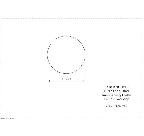 Reginox R18 370 OSP Single bowl inset SS kitchen sink 420mm