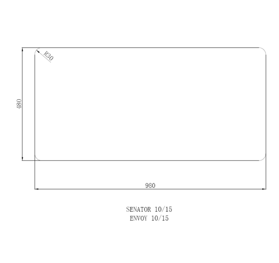 Reginox Envoy 10 Reversible 1 bowl Inset SS Kitchen Sink 1000x500mm