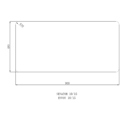 Reginox Envoy 15 Reversible 1.5 bowl Inset SS Kitchen Sink 1000x500mm