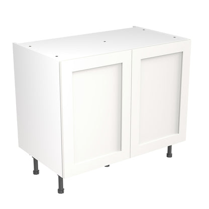 Shaker UltraMatt White Base Kitchen Cabinets with UNICLIC Technology, Flat packed