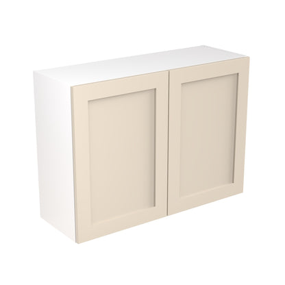 Shaker UltraMatt Cashmere Wall Kitchen Cabinets with UNICLIC Technology, Flat packed