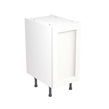 Shaker UltraMatt White Base Kitchen Cabinets with UNICLIC Technology, Flat packed