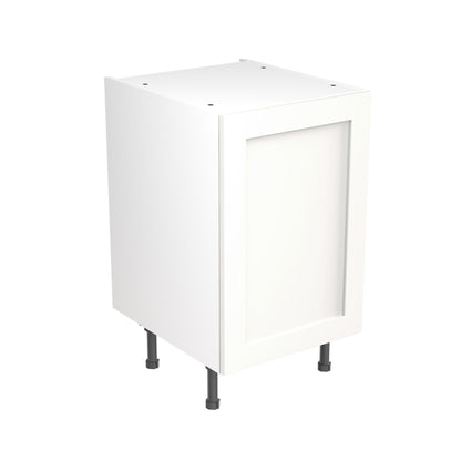 Shaker UltraMatt White Base Kitchen Cabinets with UNICLIC Technology, Flat packed
