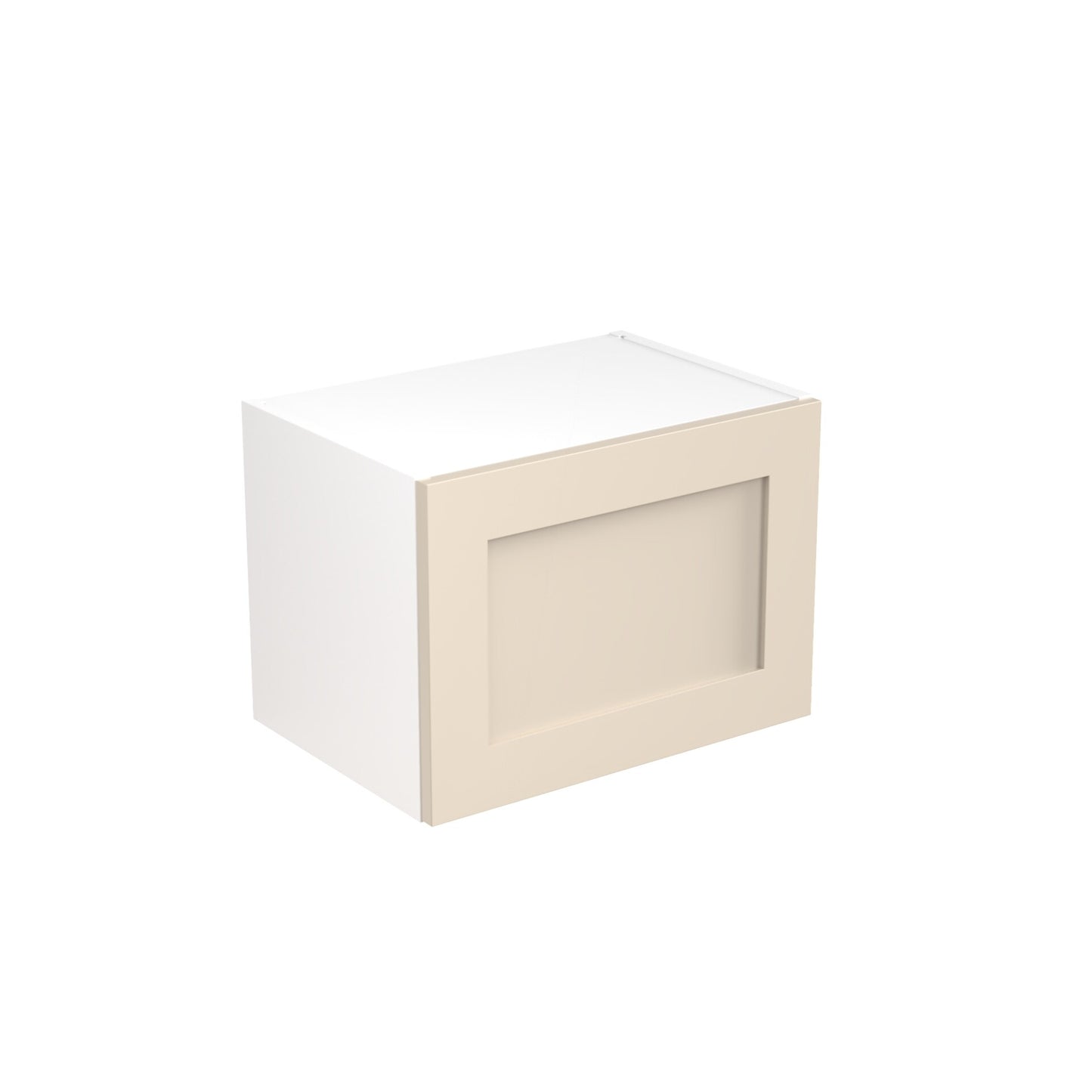 Shaker UltraMatt Cashmere Wall Kitchen Cabinets with UNICLIC Technology, Flat packed