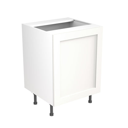 Shaker UltraMatt White Base Kitchen Cabinets with UNICLIC Technology, Flat packed