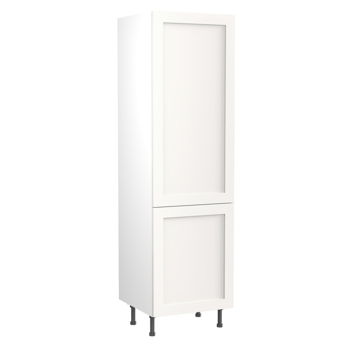 Shaker UltraMatt White Base Kitchen Cabinets with UNICLIC Technology, Flat packed