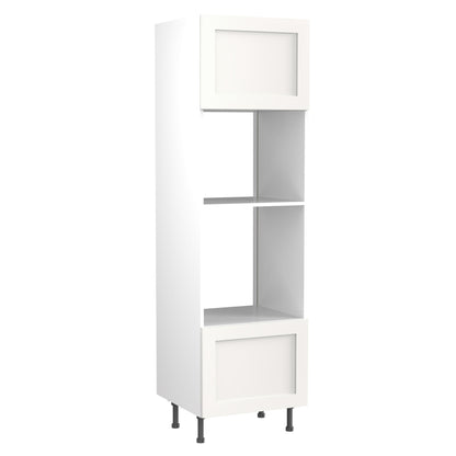 Shaker UltraMatt White Base Kitchen Cabinets with UNICLIC Technology, Flat packed