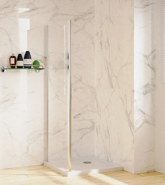 VRB Bifold Glass Shower Door, Chrome Finish. Side Panels also available Various sizes