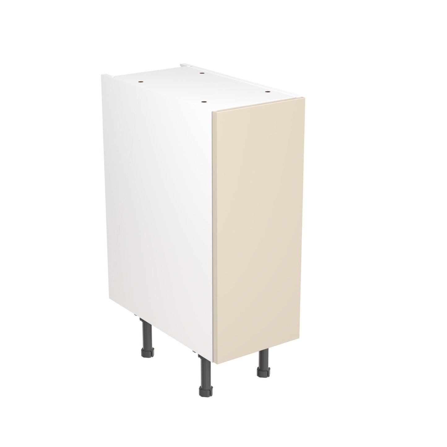Slab Super Gloss Cashmere Base Kitchen Cabinets with UNICLIC Technology, Flat packed