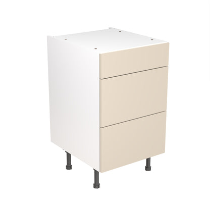 Slab Super Gloss Cashmere Base Kitchen Cabinets with UNICLIC Technology, Flat packed