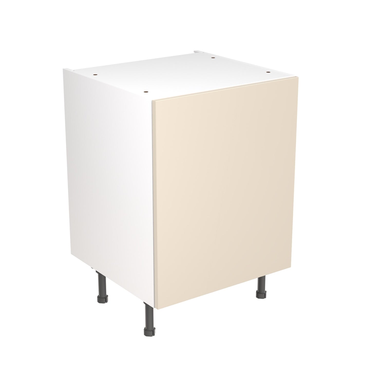 Slab Super Gloss Cashmere Base Kitchen Cabinets with UNICLIC Technology, Flat packed