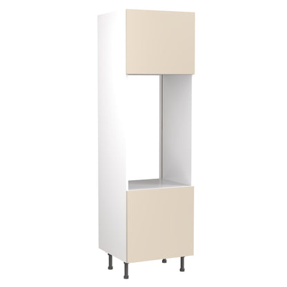 Slab Super Gloss Cashmere Base Kitchen Cabinets with UNICLIC Technology, Flat packed