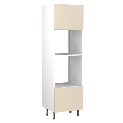 Slab Super Gloss Cashmere Base Kitchen Cabinets with UNICLIC Technology, Flat packed
