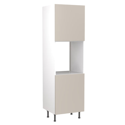 True Handleless SuperMatt Light Grey Kitchen Base Cabinets with UNICLIC Technology, Flat packed