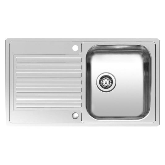 Reginox Centurio L 10 Inset 1 bowl reversible SS Kitchen Sink 850x490mm