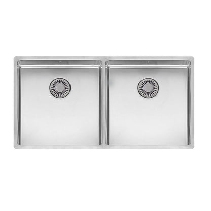 Reginox NEW YORK 40x40+40x40 Inset/Undermount 2 bowl SS Kitchen Sink