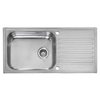 Reginox Minister Reversible 1 bowl Inset SS Kitchen Sink 1000x500mm