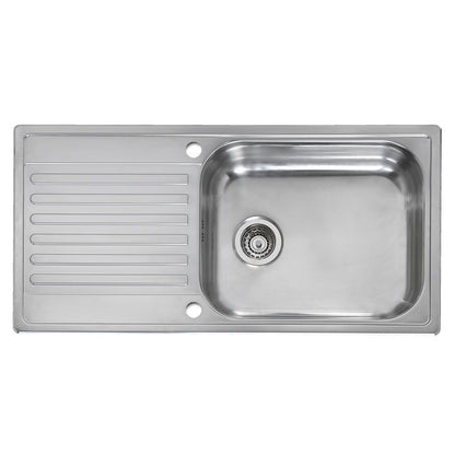 Reginox Minister Reversible 1 bowl Inset SS Kitchen Sink 1000x500mm
