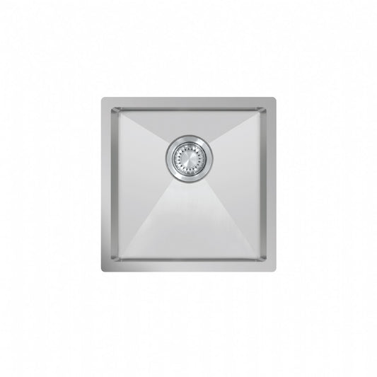 UKinox TNL 400 Polished 1 Bowl Handmade SS Undermount/Inset kitchen sink