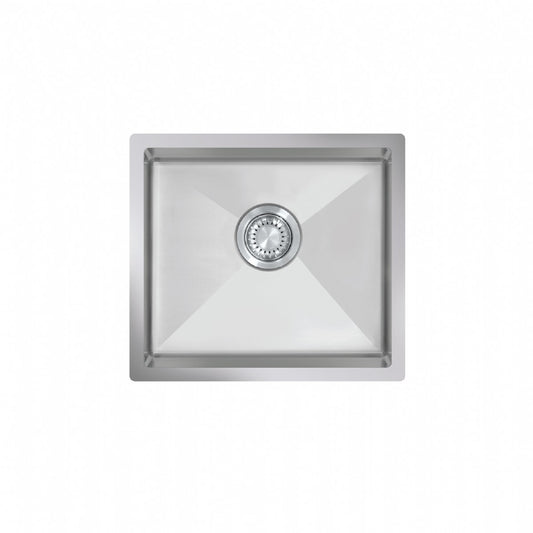 UKinox TNL 450 Polished 1 Bowl Handmade SS Undermount/Inset kitchen sink