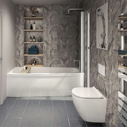 Perform Panel Origins, TOFFEE MARBLE 600/900/1200 x 2400mm Plywood Shower Panels