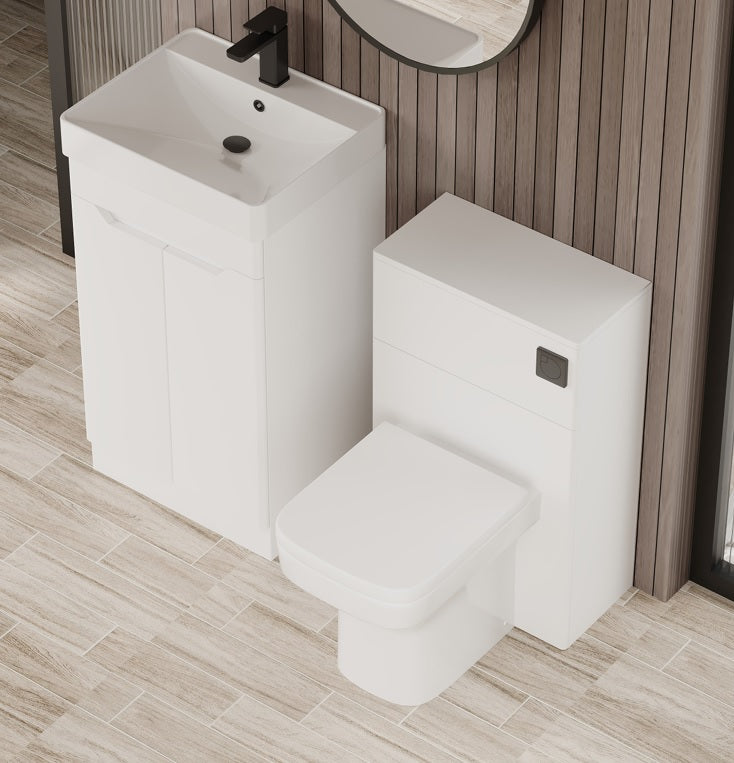 100% WaterProof VRB Evo PVC White/Light Grey/Dark Grey 500mm Toilet/WC Box Unit
