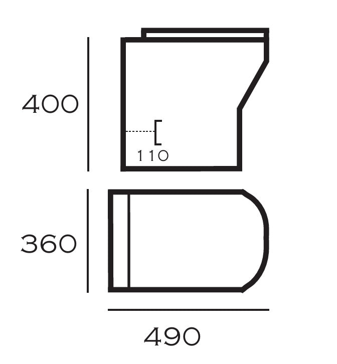 VRB Trend Back To Wall Round Rimless Toilet 1018R