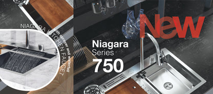 UKinox Niagra Polished Stainless Steel Inset  kitchen sink including Tap and accessories