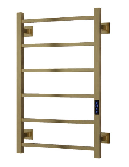 VRB Velino 800 x 500mm Electric Heated Towel Rail/Radiator (6 Bars)