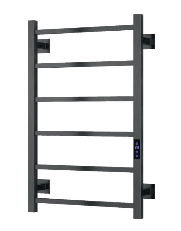 VRB Velino 800 x 500mm Electric Heated Towel Rail/Radiator (6 Bars)