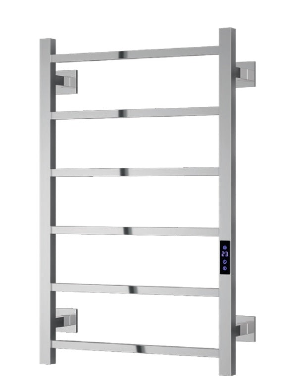 VRB Velino 800 x 500mm Electric Heated Towel Rail/Radiator (6 Bars)