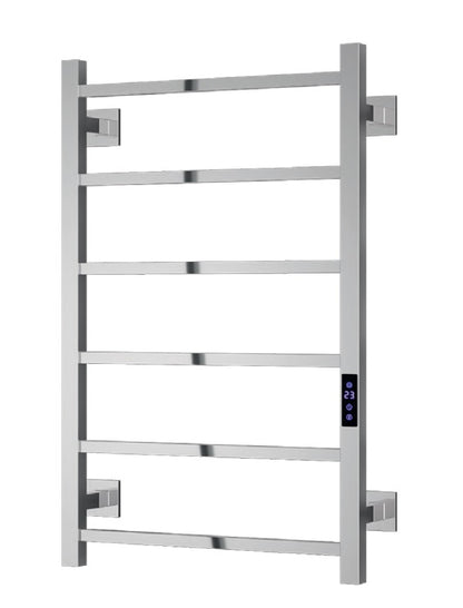 VRB Velino 800 x 500mm Electric Heated Towel Rail/Radiator (6 Bars)