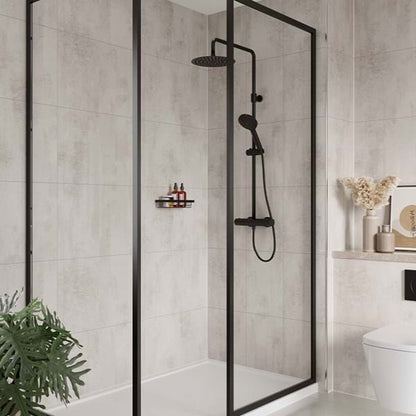 Multipanel Large Tile Collection White Gypsum Shower Panels 598x2400 MT637