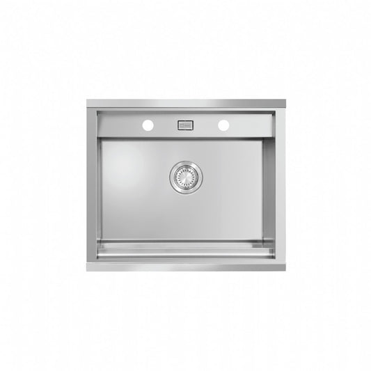 UKinox WSD 580 Handmade 1 bowl Stainless Steel kitchen sink 580x500mm Inc Accessories