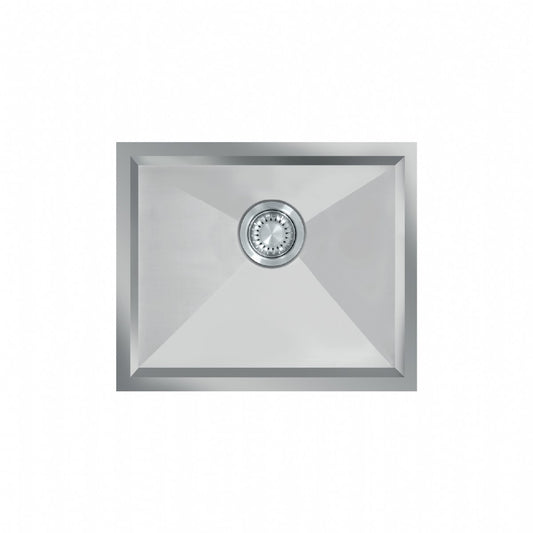 UKinox Zeroline 1 Bowl Polished Handmade SS Undermount/Inset kitchen sink 500x400mm